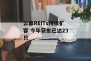 公募REITs持续扩容 今年获批已达23只 公募REITs持续扩容 今年获批已达23只