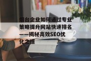 烟台企业如何通过专业策略提升网站快速排名——揭秘高效SEO优化之道