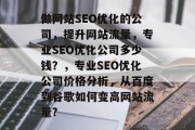 做网站SEO优化的公司，提升网站流量，专业SEO优化公司多少钱？，专业SEO优化公司价格分析，从百度到谷歌如何变高网站流量?