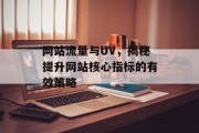 网站流量与UV，揭秘提升网站核心指标的有效策略