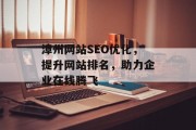 漳州网站SEO优化，提升网站排名，助力企业在线腾飞