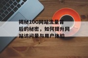 揭秘10G网站流量背后的秘密，如何提升网站访问量与用户体验