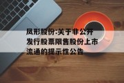 凤形股份:关于非公开发行股票限售股份上市流通的提示性公告