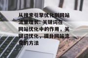 从搜索引擎优化到网站流量增长: 关键词在网站优化中的作用，关键词优化，提升网站流量的方法