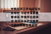 中央经济工作会议在北京举行 习近平发表重要讲话 李强作总结讲话 赵乐际王沪宁蔡奇丁薛祥李希出席会议