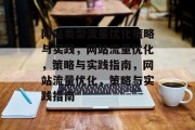 网站类型流量优化策略与实践，网站流量优化，策略与实践指南，网站流量优化，策略与实践指南