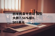 团车网盘中异动 股价大跌7.56%报0.901美元