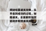 揭秘哇塞通关攻略，从开启到成功的过程，秘籍通关，全面解析如何启动并取得通关成就