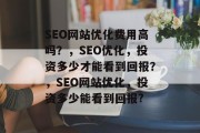 SEO网站优化费用高吗?,SEO优化,投资多少才能看到回报?,SEO网站优化,投资多少能看到回报?
