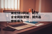 田庄SEO网站，助力企业网络营销，提升品牌影响力
