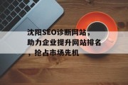 沈阳SEO诊断网站，助力企业提升网站排名，抢占市场先机
