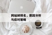 网站掉排名，原因分析与应对策略