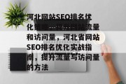 河北网站SEO排名优化策略,提升网站流量和访问量,河北省网站SEO排名优化实战指南,提升流量与访问量的方法 河北网站SEO排名优化策略,提升网站流量和访问量,河北省网站SEO排名优化实战指南,提升流量与访问量的方法