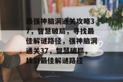 最强神脑洞通关攻略37,智慧破局,寻找最佳解谜路径,强神脑洞通关37,智慧破局,找到最佳解谜路径