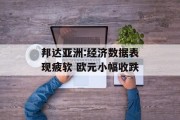邦达亚洲:经济数据表现疲软 欧元小幅收跌