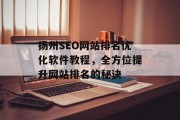 扬州SEO网站排名优化软件教程，全方位提升网站排名的秘诀