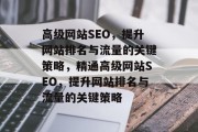 高级网站SEO，提升网站排名与流量的关键策略，精通高级网站SEO，提升网站排名与流量的关键策略