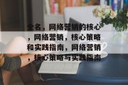 全名，网络营销的核心，网络营销，核心策略和实践指南，网络营销，核心策略与实践指南