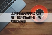 上海网站关键字优化策略，提升网站排名，吸引精准流量