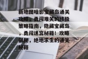 新地图暗影宝藏岛通关攻略，勇闯难关的终极策略指南，隐藏宝藏岛，勇闯迷宫秘籍！攻略揭秘，绝地求生的通关秘籍
