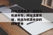 网站流量暴涨，挑战与机遇并存，网站流量突增，挑战与机遇并存的网络世界