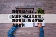 网络营销之核心，选择合适的网站流量套餐，网络营销，选择正确的流量套餐