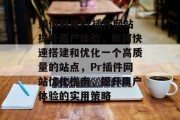 如何利用Pr插件网站提升用户体验，如何快速搭建和优化一个高质量的站点，Pr插件网站优化指南，提升用户体验的实用策略