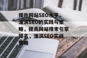 提升网站SEO水平，淮滨SEO的实践与策略，提高网站搜索引擎排名，淮滨SEO实战策略