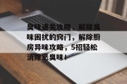 臭味通关攻略，解除臭味困扰的窍门，解除厨房异味攻略，5招轻松消除恶臭味！