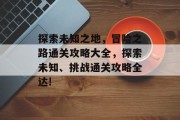 探索未知之地,冒险之路通关攻略大全,探索未知、挑战通关攻略全达!