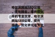 哈尔滨网站SEO公司，优化排名，提升转化率的专业伙伴，哈尔滨网站SEO公司，提升排名，优化转化率专业伙伴