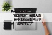 Polymarket“精准预测”美国大选，但专家称加密押注平台“被炒过头了”