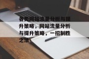 各类网站流量分析与提升策略,网站流量分析与提升策略,一招制胜之法 各类网站流量分析与提升策略,网站流量分析与提升策略,一招制胜之法