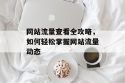 网站流量查看全攻略，如何轻松掌握网站流量动态