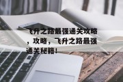 飞升之路最强通关攻略，攻略，飞升之路最强通关秘籍！