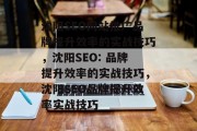 沈阳SEO网站推广品牌提升效率的实战技巧，沈阳SEO: 品牌提升效率的实战技巧，沈阳SEO品牌提升效率实战技巧