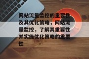 网站流量监控的重要性及其优化策略，网站流量监控，了解其重要性并实施优化策略的重要性