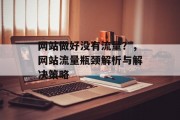 网站做好没有流量？，网站流量瓶颈解析与解决策略