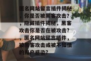 匿名网站留言插件揭秘，你是否被黑客攻击？，隐藏插件揭秘，黑客攻击你是否在被攻击?，匿名网站留言插件，被黑客攻击或被不知情的用户感染?