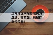 江苏地区网站搭建实力盘点，哪家强，揭秘行业佼佼者！