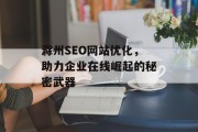 滁州SEO网站优化，助力企业在线崛起的秘密武器