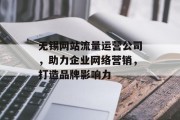 无锡网站流量运营公司，助力企业网络营销，打造品牌影响力
