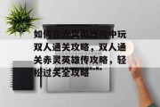 如何在赤灵英雄传中玩双人通关攻略，双人通关赤灵英雄传攻略，轻松过关全攻略