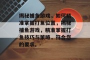 揭秘捕鱼游戏，如何精准掌握打鱼位置，揭秘捕鱼游戏，精准掌握打鱼技巧与策略，符合您的要求。