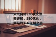 天气网站SEO优化策略详解，SEO优化，网站的天衣无缝之旅
