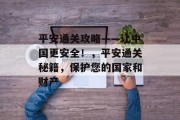 平安通关攻略——让中国更安全！，平安通关秘籍，保护您的国家和财产
