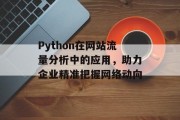 Python在网站流量分析中的应用，助力企业精准把握网络动向