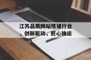 江苏品质网站搭建行业，创新驱动，匠心独运