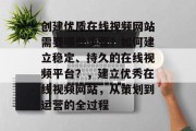 创建优质在线视频网站需要哪些步骤？如何建立稳定、持久的在线视频平台？，建立优秀在线视频网站，从策划到运营的全过程
