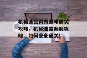 机械迷宫内有漏电通关攻略,机械迷宫漏洞攻略,如何安全通关!